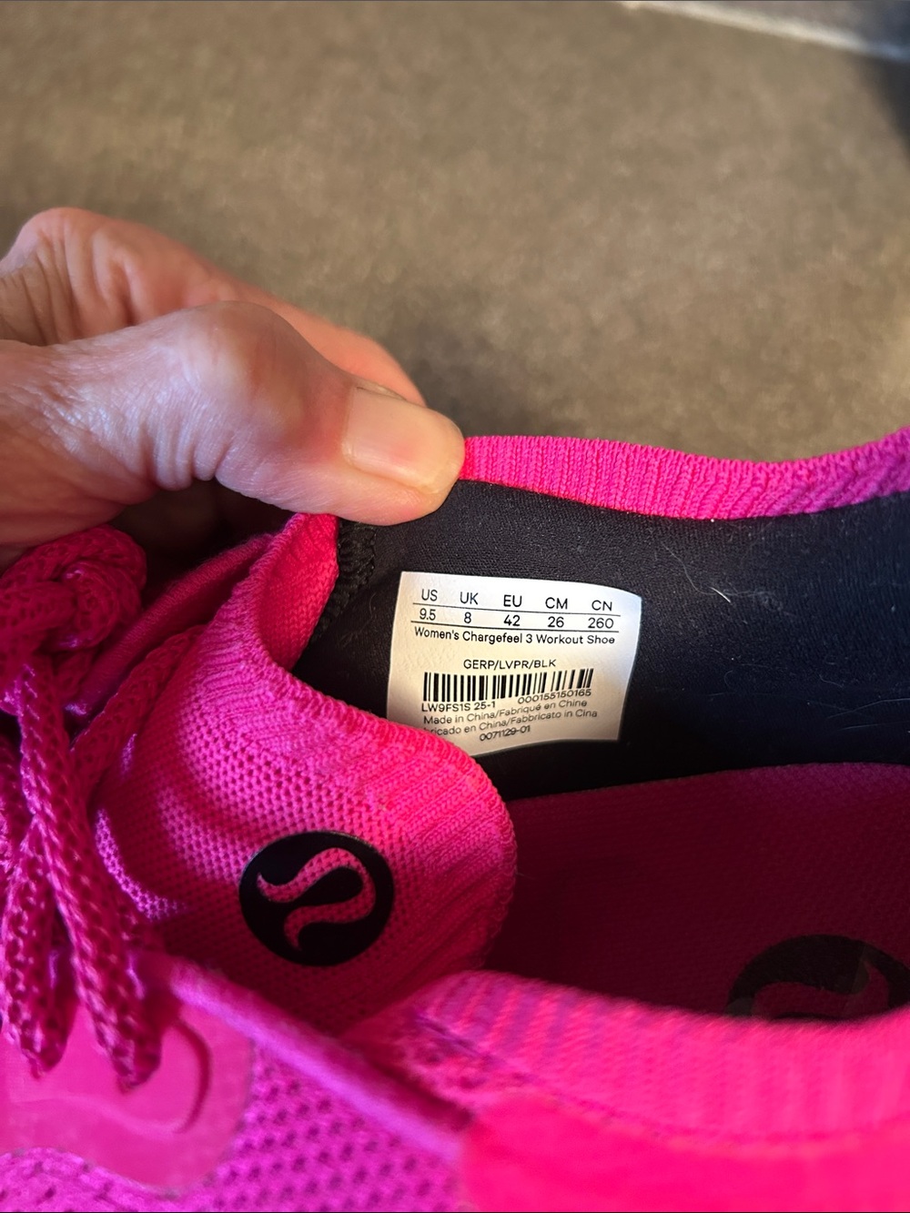 lululemon athletica Hot Pink Knit Lace-Up Athletic Sneakers - Picture 7 of 7